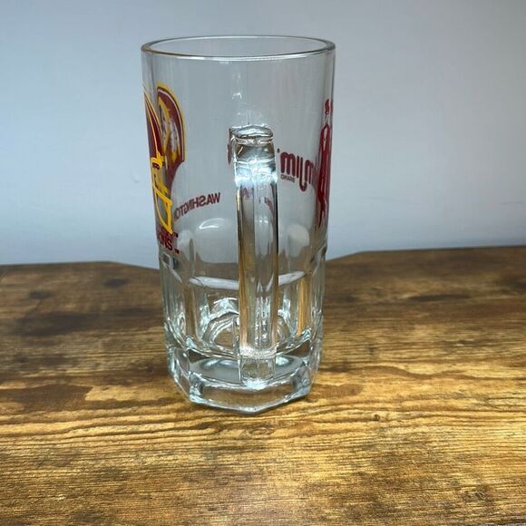 Washington Redskins Glass Mug Vintage Beer Stein Slim Jim NFL Football - Picture 3 of 7